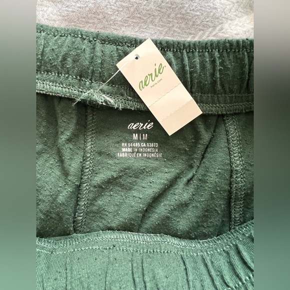 NWT - Aerie Green Pull On Pants - Picture 4 of 10